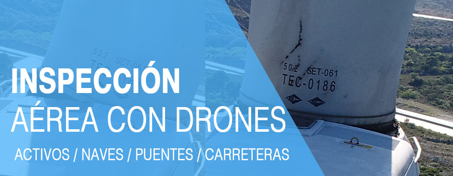 Inspección industrial con drones
